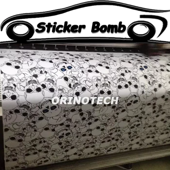 

Car Styling Skull Sticker Bomb Vinyl Wrap Punisher Skull Sticker Bombing Graffiti Vinyl Sticker Car Wrapping Air Free Bubble