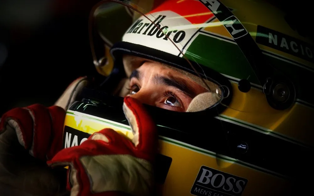 

Stylish Nice Home Decor Retro Poster Custom Race car driver Ayrton Senna Classic Canvas Wall Sticker Free Shipping 50X75CM