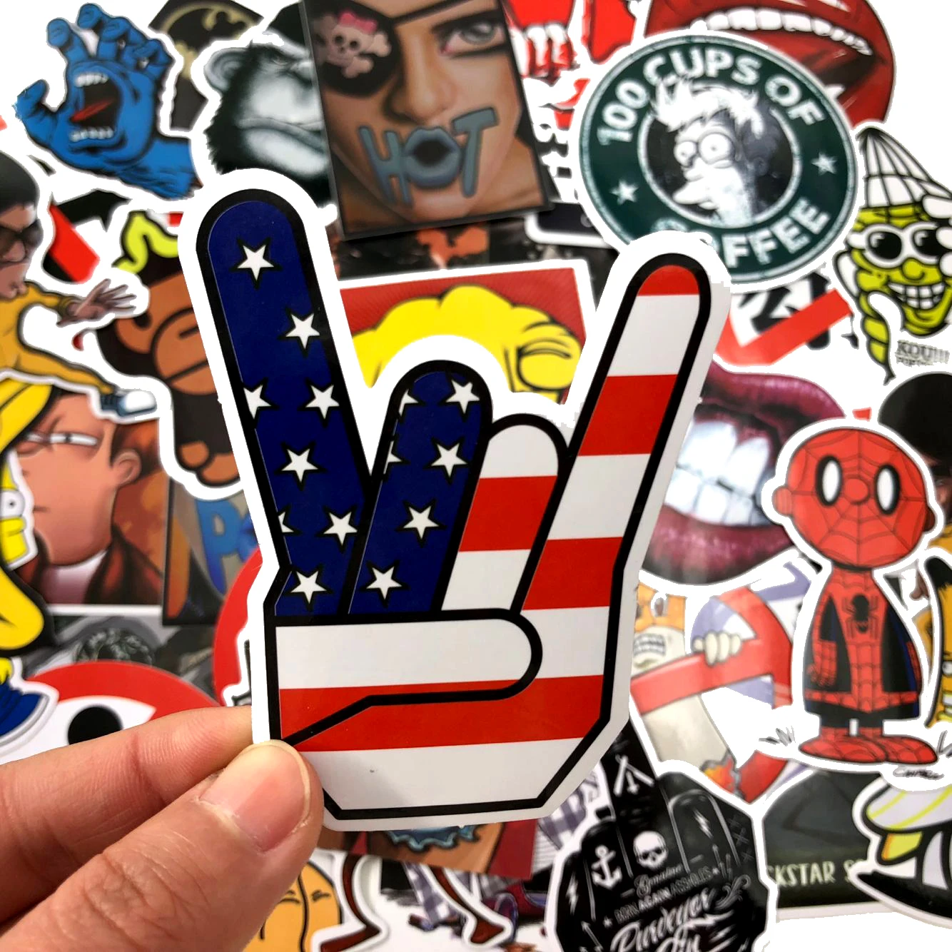 40Pcs Cute Sex Creative PVC Waterproof Fun Name Sticker Toys The Luggage Fashion Laptop Stickers Handbag