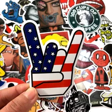 40Pcs Cute Sex Creative PVC Waterproof Fun Name Sticker Toys The Luggage Fashion Laptop Stickers Handbag
