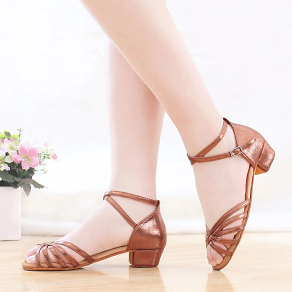 2017 Summer New Style Adult Ladies Kids Latin Dance font b Shoes b font Girls font