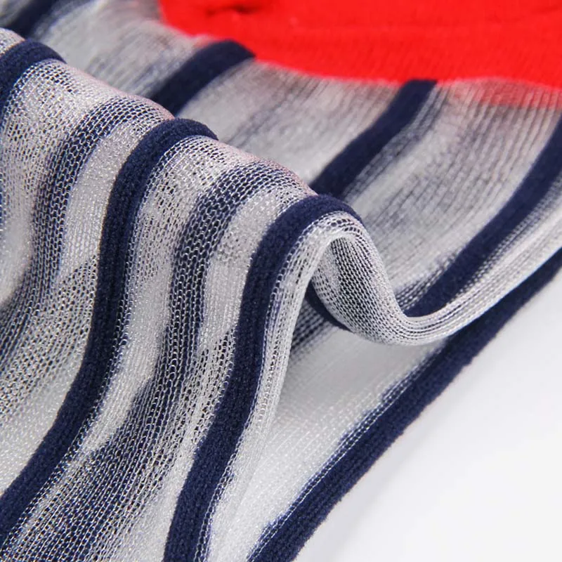 [EIOISAPRA] прозрачные шелковые женские эластичные полосатые носки весна лето продукт впитывают пот дышащие Meias Sox