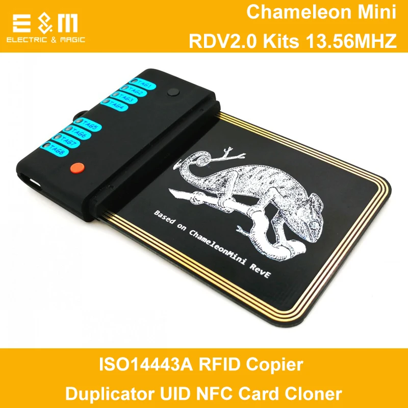 

Chameleon Mini RDV2.0 Kits 13.56MHZ ISO14443A RFID Copier Duplicator UID NFC Card Cloner