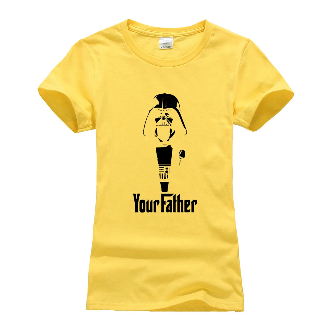 Camisetas de manga corta para mujeres de la Guerra de Las Galaxias 2018 verano unirse al Empire camiseta Yoda/Darth Vader camisetas de algodón para mujer camiseta Camisetas de manga corta para mujeres de la Guerra de Las Galaxias 2018 verano unirse al Empire camiseta Yoda/Darth Vader camisetas de algodón para mujer camiseta