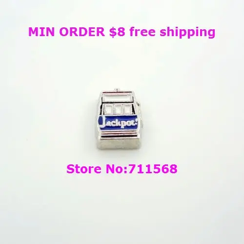 

Jackpot Locket Charm A slot machine Floating Charm For Living Glass Magnetic Floating Locket Accessories