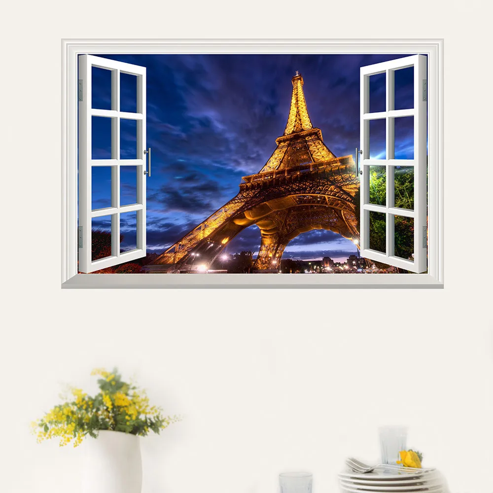 Buy Scenery Outside The Window Wall Decal Home Sticker Mural Home Decor Decal