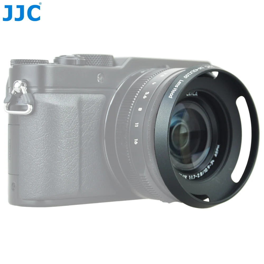 JJC металлическая бленда объектива 58 мм протектор для Panasonic LUMIX DMC-LX100 и LEICA D-LUX(Typ 109