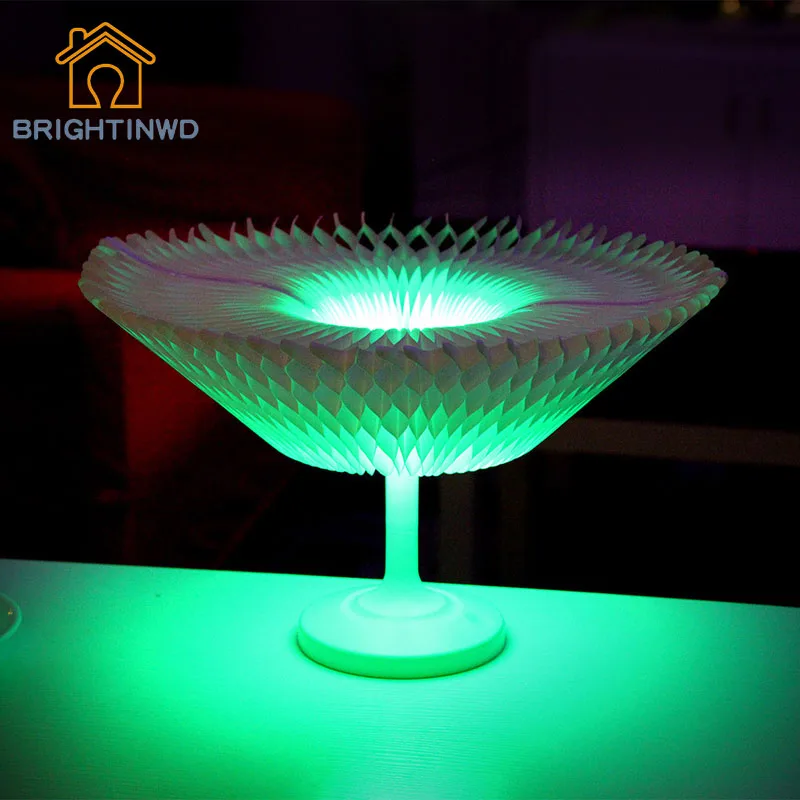 

BRIGHTINWD New Colorful Shape Changeable Night Light Rechargeable USB Touch LED Room Lighting Decoration Small Table Lamp