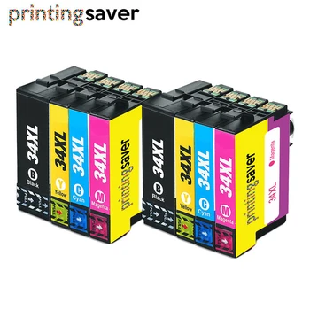 

8Pcs Compatible Ink Cartridges T3471 T3472 T3473 T3474 for Epson WorkForce Pro WF-3725DWF WF-3720DWF 3WF-3725DWF WF-3720DWF 34XL