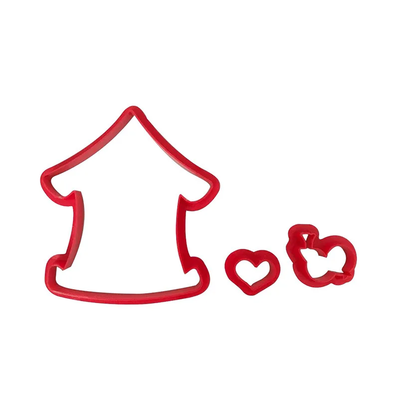 

3Pcs/set Bird House Fondant Plastic Molds Cookie Cutter Sugarcraft Biscuit Mould Embosser Baking Cake Decorating Tools