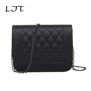 

LJT Embroidered PU Leather Handbag Retro Female Small Messenger Bag Famous Designer Clutch Shoulder Bags for Women 2019 Bolsa