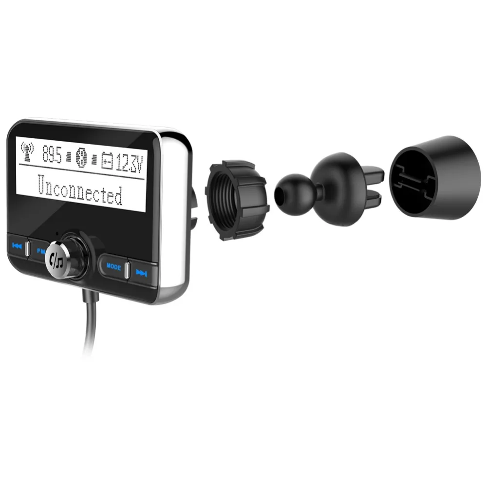 Bluetooth FM трансмиттер YASOKRO беспроводной Автомобильный модулятор mp3 плеер