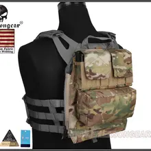 Emerson задняя упаковка на молнии панель для AVS JPC2.0 CPC тактический жилет аксессуар пакет EM9286 мультикам черный коричневый