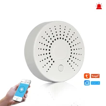 Умная Wi-Fi пожарная сигнализация датчик дыма беспроводной детектор дыма для автоматизации домашняя система охранной сигнализации Smart life Tuya Smart APP