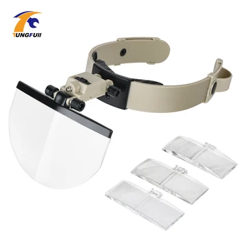 

Loupe Magnifier Repair Magnifying Glass Light Glass Magnifier Led Loupe Multi Power LED Illumination Hand Headband Magnifying