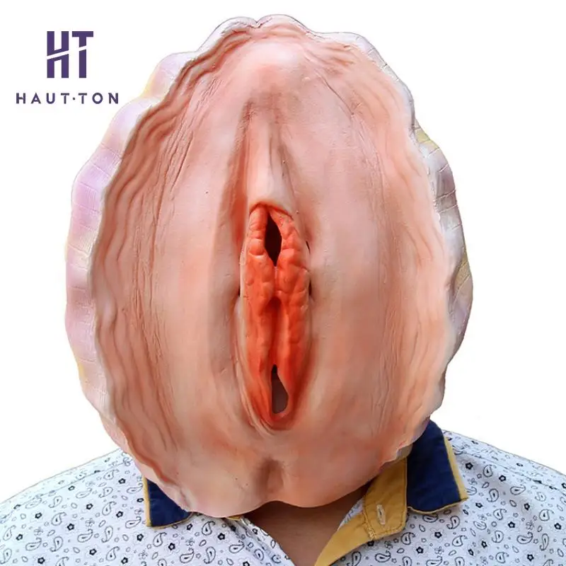 

Latex Shell Head Creative Halloween Mask Funny Props Masquerade Performance Bar Party Mask Supply Adult Costume Accessory
