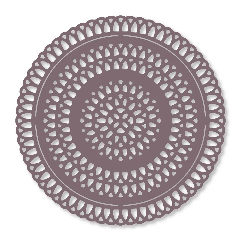 

Etched Disc Pattern Metal Cutting Dies Scrapbooking For Card Making DIY Embossing Cuts New Craft Die