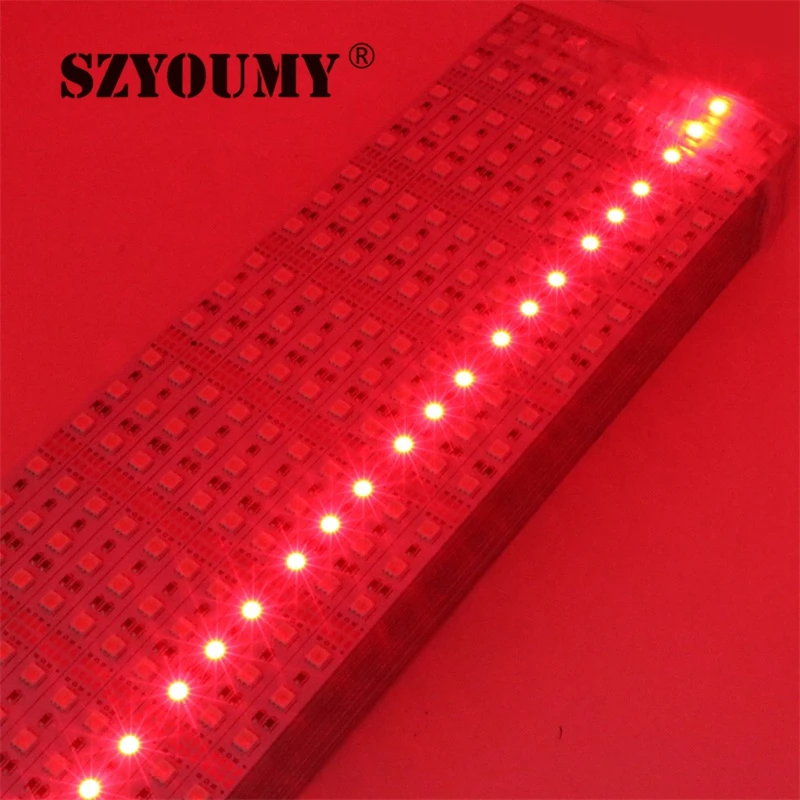 SZYOUMY100pcs/лот 5050 RGB светодиодный фонарь DC12V Водонепроницаемый 50 см x 60x72 СВЕТОДИОДНЫЙ Алюминиевый жесткий Светодиодные ленты светодиодный