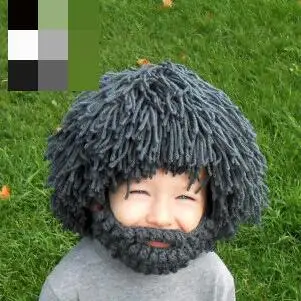 Креативные кепки детские шапки парик с шапка борода