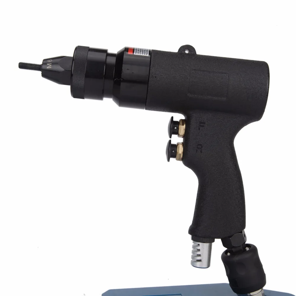

M3/M4/M5/M6/M8/M10/M12 Pneumatic Riveters Pneumatic Pull Setter Air Rivets Nut Gun Tool Only for Aluminum Rivet Nuts