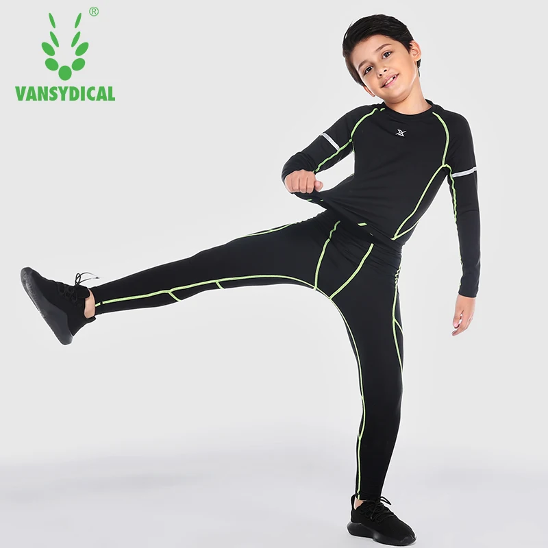 VANSYDICAL/детские спортивные колготки быстросохнущая эластичная одежда для фитнеса