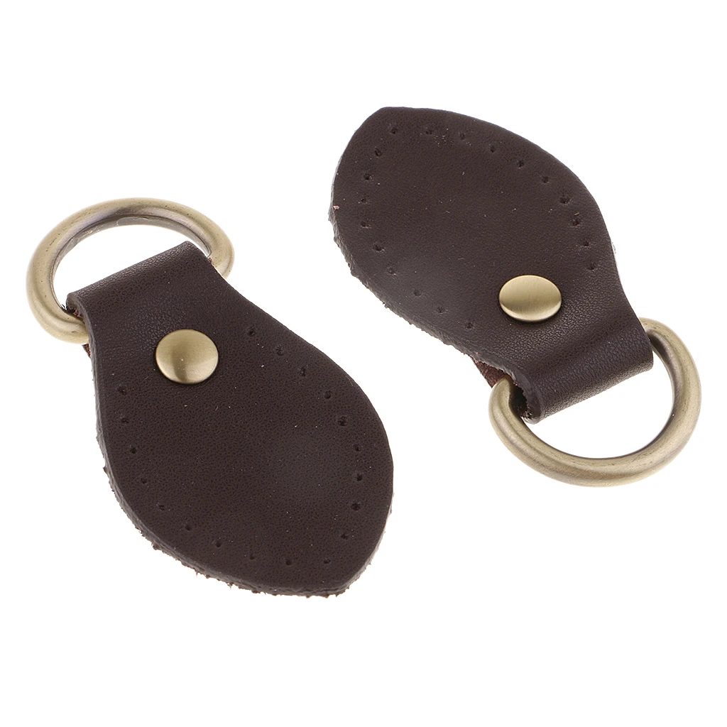 2pcs Sew on Leather Handle Buckles Tabs DIY Shoulder Bag Handbag Replacement