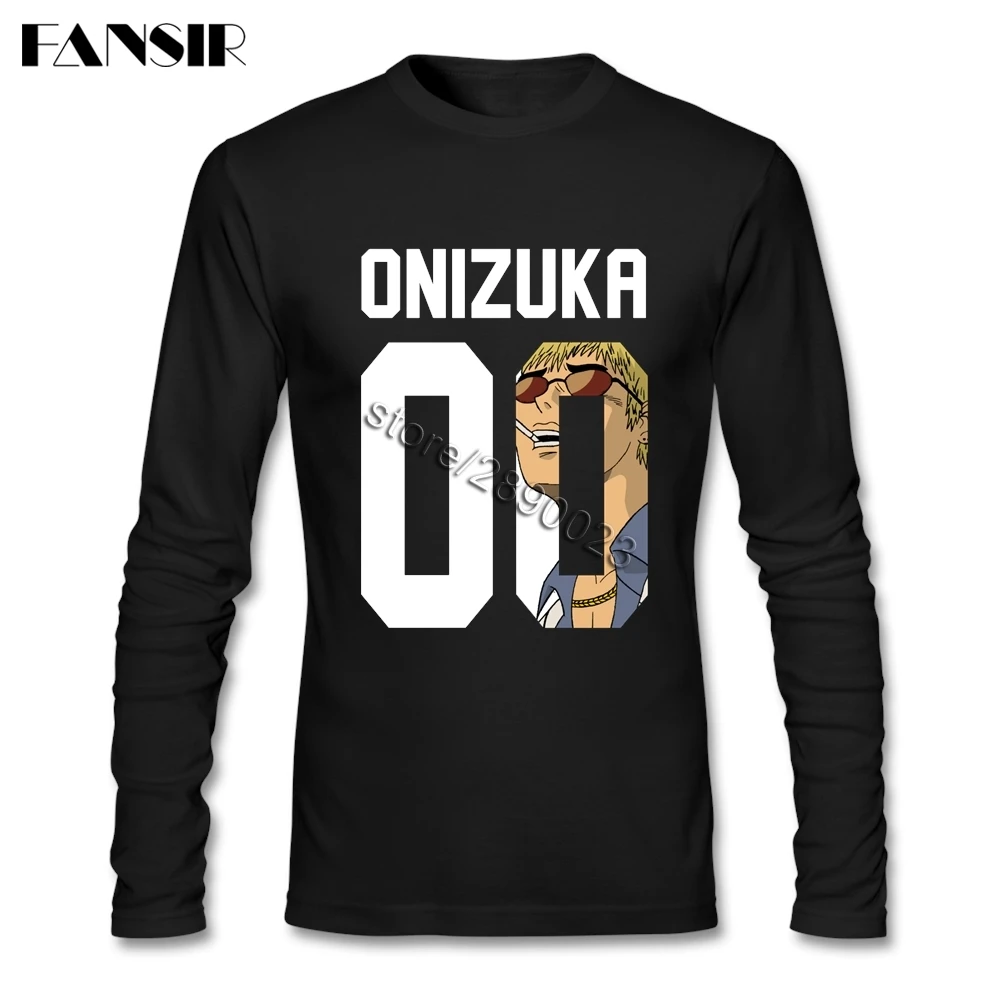 

Awesome Great Teacher Onizuka T Shirts Men's Long Sleeve Natural Cotton Round Neck Shirts For Adult