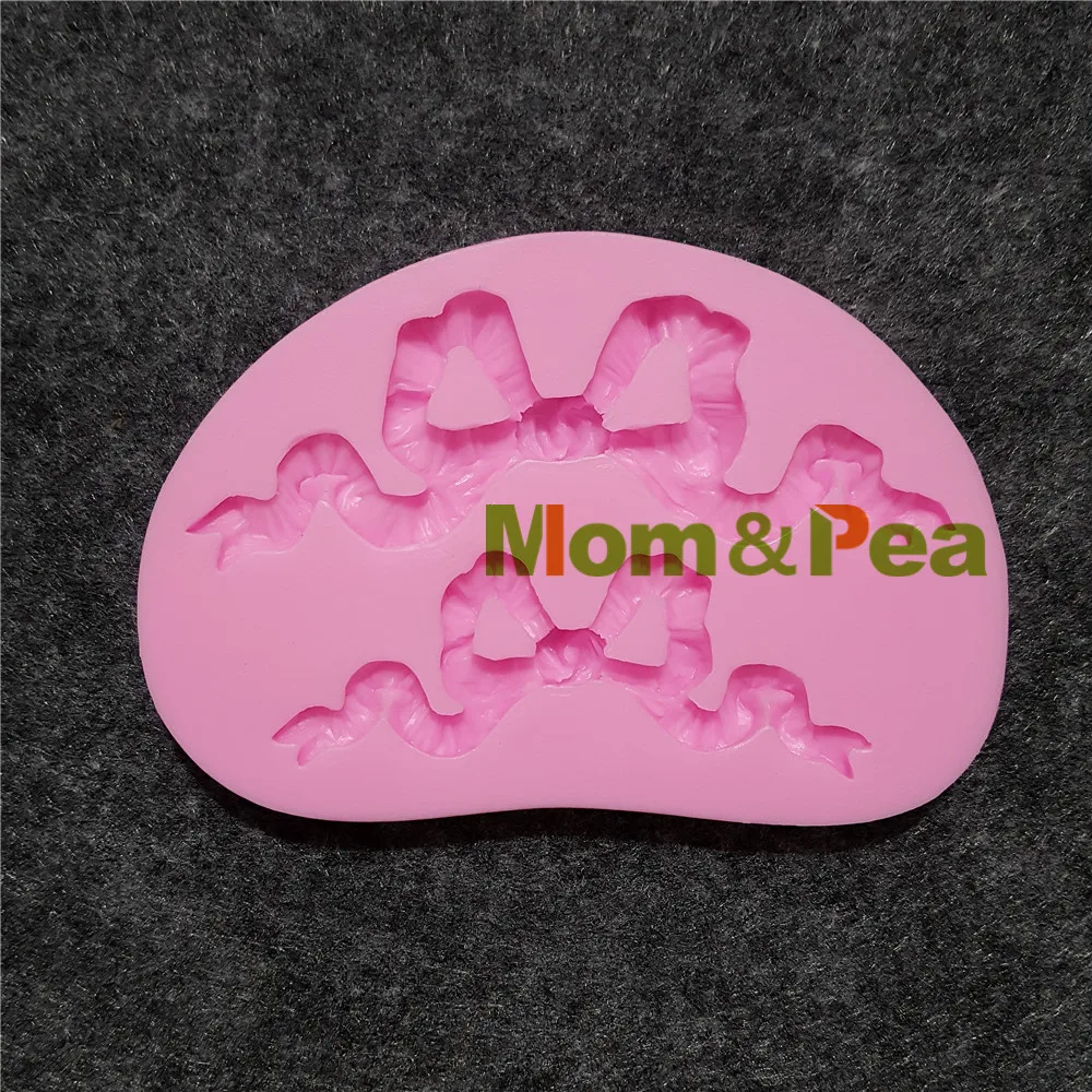 Mom & Pea 1226 Бесплатная доставка силиконовая форма с бантом для украшения торта