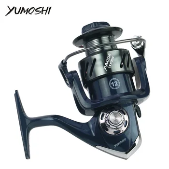 

YUMOSHI Fishing Spinning Reels TX Metal Fishing Tackle Gear Wheel Baitcasting Carp Bait Cast Spinning GapLess Casting Line Reels