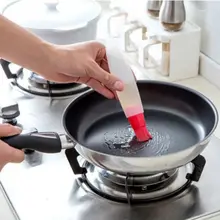 Высокотемпературная 1 шт. силиконовая щетка с масляной бутылкой комплект кастрюль Кухня барбекю случайный цвет кисти