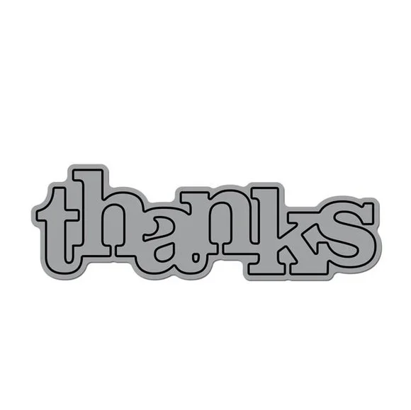 

Hemere "thanks" Word Metal Cutting Dies Stencil DIY Scrapbooking 2019 New Arrival Embossing Craft die Background For Card Making