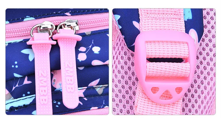 FengDong корейский стиль kawaii рюкзак детские школьные сумки для девочек милая сумка с животным принтом начальный школьный рюкзак школьные