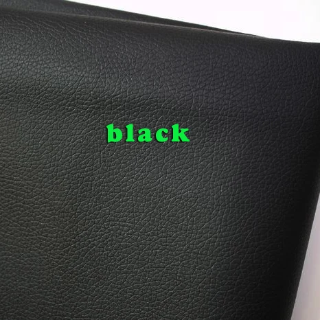 

Black Small Lychee Pu Leather Faux Leather Fabric Pu Artificial leather Upholstery Leather Sold By The Yard Free Shipping