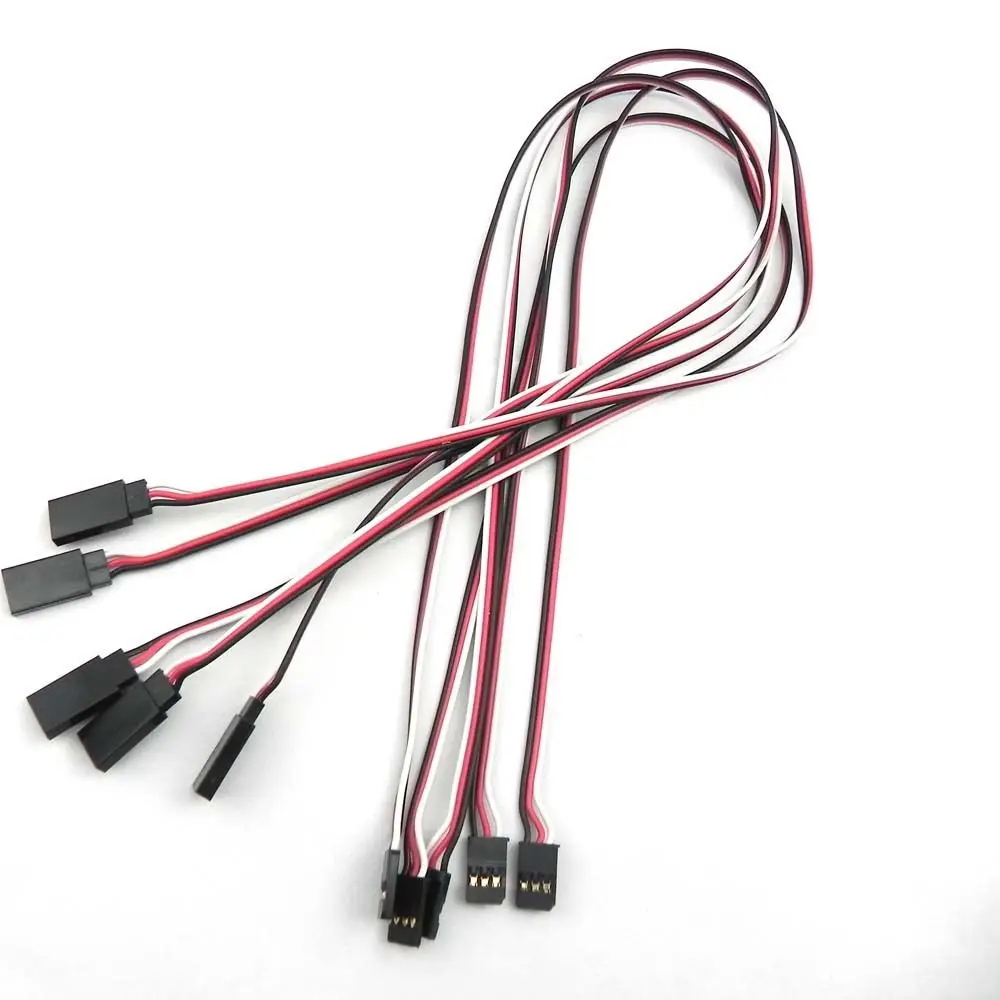 

NEW 20" 500mm 50cm Servo Extension Lead Wire Cord Cable Part for Rc Heli 5 pcs