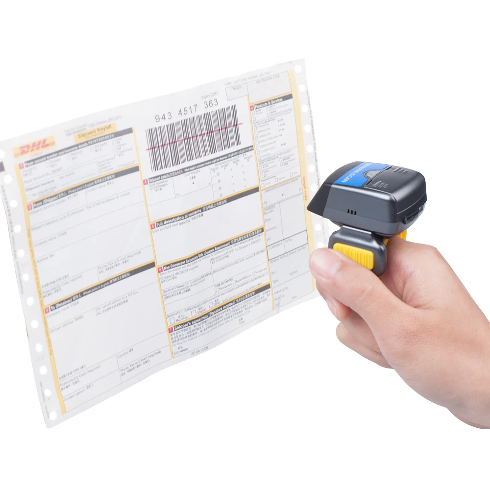 Generalscan GS R1000BT-Pro 1D الليزر بلوتوث/USB اللاسلكية فنجر الباركود ماسحة لنظام أندرويد iOS ويندوز