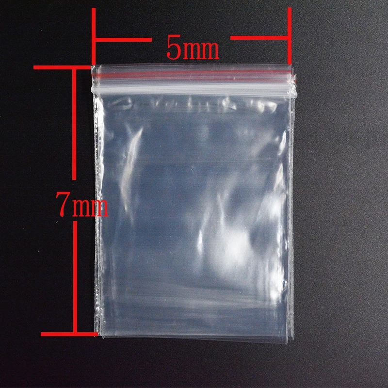 

FLTMRH Transparent Self Sealing Sachet Zip Zipper Lock Plastic Bags 4*6/6*8/8*12/12*17cm Clear Ziplock Bag For Jewelry Packagin
