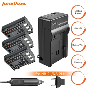 

3Pcs akku NB-2L NB 2L NB2L NB-2LH 900mAh Rechargeable Li-ion Battery & Charger for CANON camera 350D 400D G7 G9 S30 S40 z1 L20