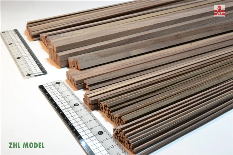 Boats, Ships 12 Pack Model Shipways Walnut Wood Strips 1x4x 500mm Toys
