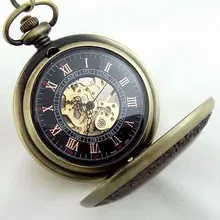 Мужская Antique roman сеть Handwinding карманные часы Freeship