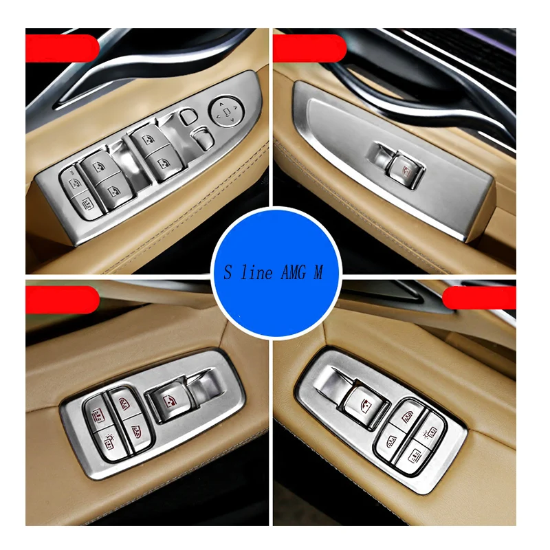 Автомобильный Стайлинг для BMW 7 серии F01 F02 G11 G12 межкомнатные двери, окна, стеклоподъемник, кнопка включения, рамка, накладка, авто аксессуары