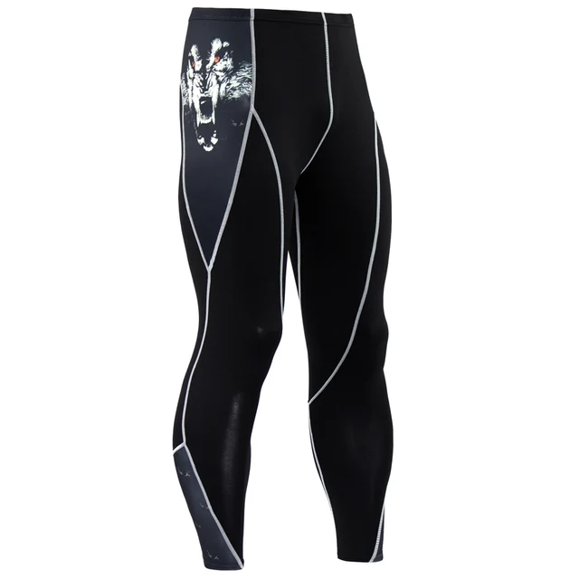 High Quality Mens Skinny Fitness Compression Pants Male Crossfit Weight