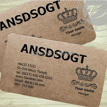 На заказ 500 шт Специальная бумага-350 г крафт бумажные визитные карточки визитная карточка печать визитная карточка