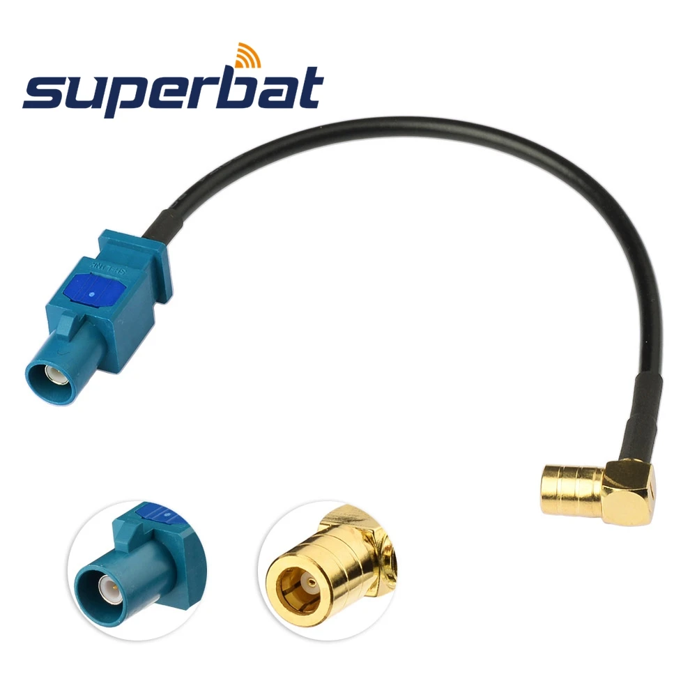 Superbat Car Satellite Radio Antenna Adapter Cable Farka to SMB Female