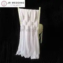 10 шт. белый стул пояса для свадеб Кружева чехол для стула из шифона пояса для Chiavari стул пояс бант Свадьба