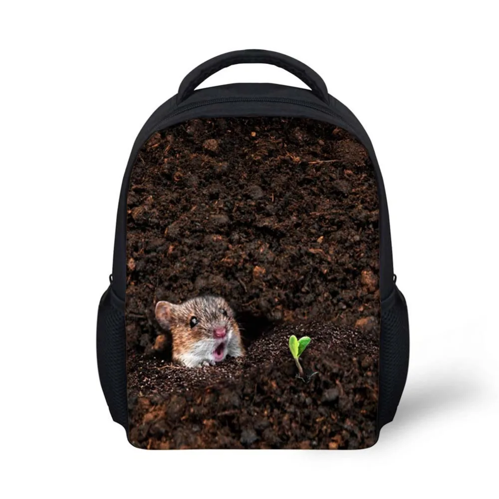 Customized Images Dark Cool School Bags Print Animal Schoolbag Primary Boys girls High College Student Bookbags