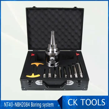 Price Precision NT40-NBH2084 8-280mm Boring Head System Tool Holder +8pcs M6 Thread20mm Boring Bar Boring Rang 8-280mm Boring Tool Set