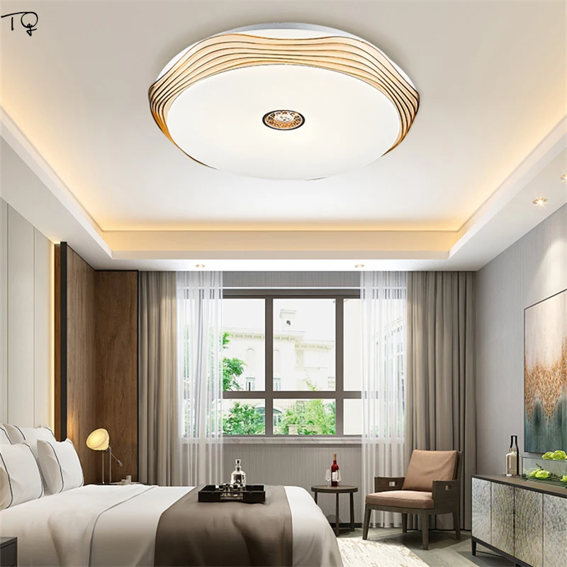 

Circular Ceiling Lamp Led Tricolor Dimming Modern Simple Living Room Bedroom Balcony Warm Romantic Kitchen Dining Decor Home