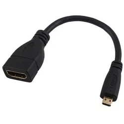 Оптовая продажа Прочный 15 см 1080 P Micro HDMI Мужской D к HDMI Женский Джек Кабель-адаптер конвертер видео Трансмиссия интимные аксессуары