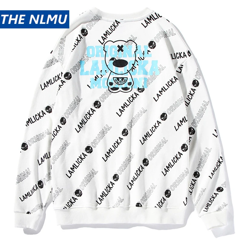 

Streetwear Printed Pullover Men O-Neck Hoodies 2019 Fashion Mens Hip Hop Autumn Winter Pink Casual Sweatshirts Plus Size HZ030