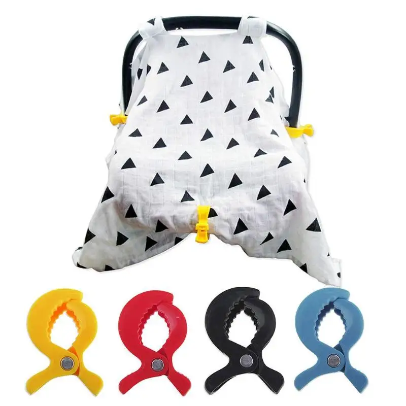 Детские пластиковые зажимы для коляски Аксессуары для детской коляски сумка для перевозки крюк зажим